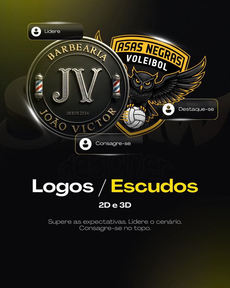 Logos e Escudos criados pela Shaw Designer